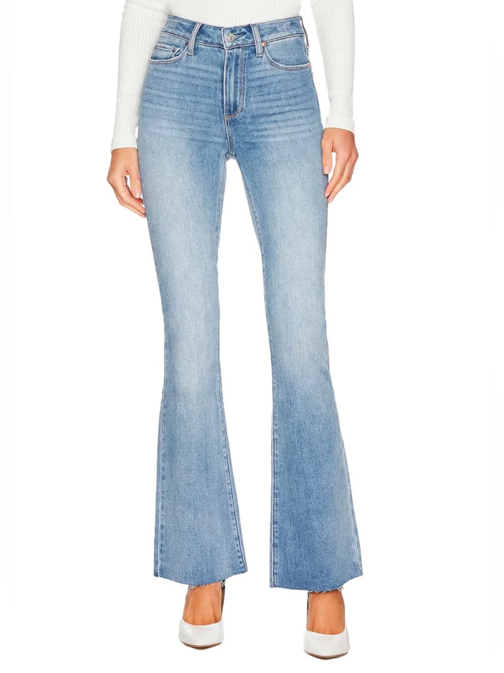 Paige High Rise Laurel Canyon Jeans Marienne Wash Blue Jeans Size 25